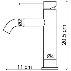 Resim Fontana FJ-SS2013 Lavabo Bataryası Rose 
