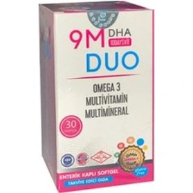 Resim 9m 10 Days Vit Duo Omega 3 Multivitamin & Multimineral Softgel 30 