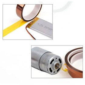 Resim electroon 3mm 30mt Isıya Dayanıklı Kapton Bant - 3mmx30M 