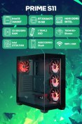 Resim Game Garaj Prime-S11 i5-14400F 32 GB 1 TB SSD 16 GB RTX5060Ti Free Dos Masaüstü Oyuncu Bilgisayarı 