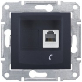 Resim Schneider Sedna Nümeris Telefon Prizi Grafit 