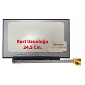 Resim 15.6 Kenarsız Slim Led Laptop Ekranı - Dar Kasa FullHD IPS - Kart Uzunluğu 245mm 