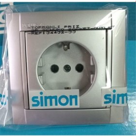 Resim Simon 34 Renkli Topraklı Priz Çerçeveli 