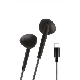 Resim H36 Type-C Stereo Kulak Içi Kablolu Kulaklık Siyah 