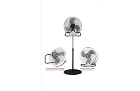 Resim Rubenis RBS20 Premium Pro Ayaklı Vantilatör 130 W Güçlü Metal Yapı Uzun Süreli Kullanım için 