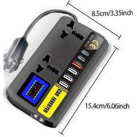 Resim Cloud011 1 Adet Hızlı Şarj 4 Usb 2 Type-c Qc3.0 Dijital Voltaj Göstergeli Evrensel 12v 24v Araç Şarj Cihazı 