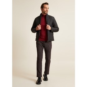 Resim Bisse Erkek Slim Fit Kapitone Mont SIYAH BMN20K20502_D99 
