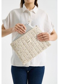 Resim Estrella Paris Nobel Tablet Çantası Kılıfı Papatya Bej 11 İnç 31 X 21 Cm 