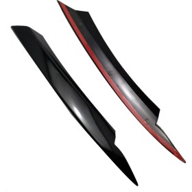 Resim Emporaaium Passat B7 2010-2015 Için Araba Far Göz Kapakları Kaşları Abs Far Lambası Etiket Kapak Trim Aksesuarları-Siyah (Yurt Dışından) 