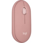 Resim Logitech M350 Pebble Sessiz Kablosuz Kompakt Mouse -Pembe 