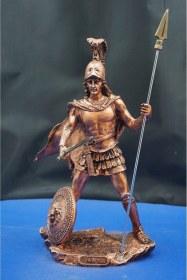 Resim Antik Yunan Mitolojisi Ares Heykel Biblo Savaş Tanrısını Yansıtan Dekoratif Aksesuar 27 Cm 