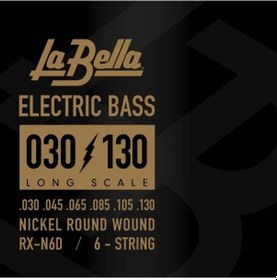 Resim La Bella Rx-N6D 6 Telli Bas Gitar Teli 30-130 