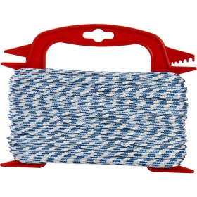 Resim Globe 3,0 Mm Polyester Çok Amaçlı İp Halat - Beyaz-Mavi - 40 M. 