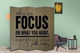 Resim Motivasyon Temalı Özel Tasarım Paravan Room Divider 180 x 200 cm 