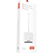Resim AC07 Lightning to SD Kart Okuyucu Adaptör Iphone Ipad SD ve MicroSD Hafıza Kart Okuyucu Adaptör 