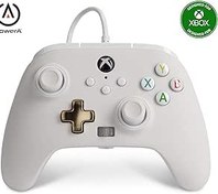 Resim PowerA Enhanced Wired Controller for Xbox - Mist, Beyaz, Oyun padi, Kablolu Video Oyun Kumandası, Oyun Kumandası, Xbox Series X|S (Xbox Series X) 