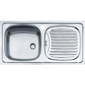 Resim Teka Ebm 45 Sağ Damlalıklı Paslanmaz Çelik Eviye 