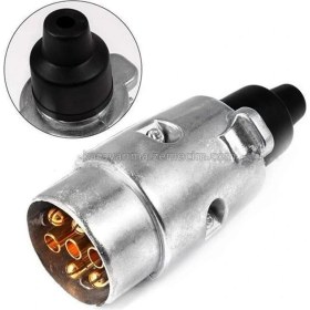 Resim 7 Pin Römork Fişi Alüminyum / Çekme Karavan Fişi 