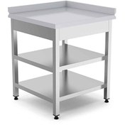 Resim Empero EMP.KTTA.7070-L Köşe Tezgahı Alt-Ara Raflı Sol 70x70x85 CM 