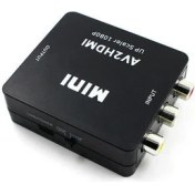 Resim Xinhang Siyah 1080 P Rca Av, HDMI Dönüştürücü / Adaptör Kompozit AV2HDMI Mini Adaptörü Hdtv / DVD (Yurt Dışından) 