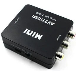 Resim Xinhang Siyah 1080 P Rca Av, HDMI Dönüştürücü / Adaptör Kompozit AV2HDMI Mini Adaptörü Hdtv / DVD (Yurt Dışından) 