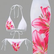 Resim Sexy Baskılı Bikini Vücut Sıkılaştırıcı Takımı 