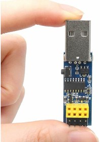Resim Esp-01 Ch340 Usb Bağlantı Adaptörü Uyumlu Reset Butonlu Esp01 Esp8266 Esp-01s Wifi Modül 