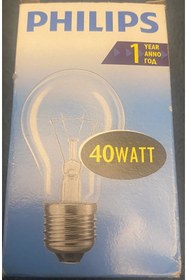 Resim Philips 40 W Flamanlı Ampul 