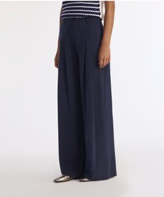 Resim Yargıcı Geniş Yüksek Bel Pantolon 25kkpn3047x 004 Lacivert 