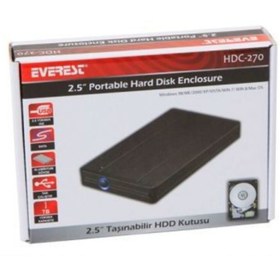 Resim Everest Hdc-270 Harici 2.5" Usb 2.0 Sata Harddisk Kutusu 