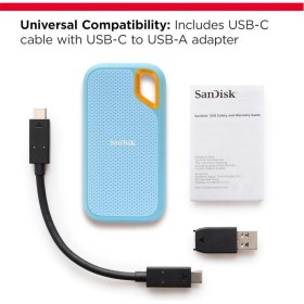 Resim Sandisk 4TB Extreme SDSSDE61-4T00-G25B Blue 1050MB-S Mavi Taşınabilir SSD Disk 