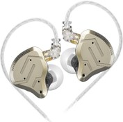 Resim KZ ZSN PRO 2 HiFi IEM Kulaklık, Dinamik Sürücü ve Dengeli Armatür Hibrid Kulak İçi Kulaklık, KZ Ağır Bas Müzik Kablolu Kulaklık (Gümüş, Mikrofonlu) 