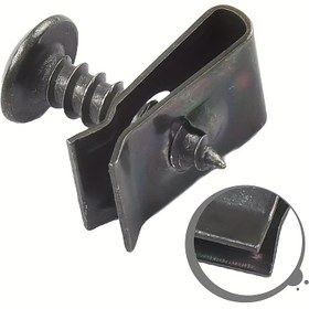 Resim 20 adet U şekilli contalı kendinden delme vidaları, arabalar için metal bağlantı elemanları, araba iç değişiklikleri sıkma metal çamurluklar ve tampon donanım aksesuarları için uygun 