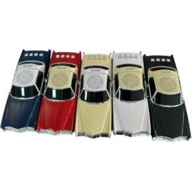 Resim Mavi Araba Görünümlü Çok Fonksiyonlu Bluetooth ve Mp3 Müzik Çalar 