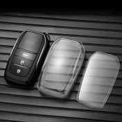 Resim Premium TPU Araba Anahtar Kılıfı - Camry, Crown, Corolla, Prado, Highlander, RAV4 ve Daha Fazlası Dahil Toyota Modelleri için Tam Koruma Kılıfı - Şık Tasarım 