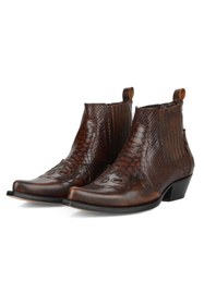 Resim FootCourt Erkek Kahverengi Kösele Western Kovboy Botu 