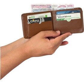 Resim Premium Serisi Özel Kutulu Lüks Deri Klasik Cüzdan Kemer Kartlık Ve Saat Erkek Seti Çok Renkli 