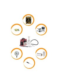 Resim Kefo Trip Eko Paket - Kefo Bombus Nargile Takımı - Kömür - Magma - Galvaniz Ocak 