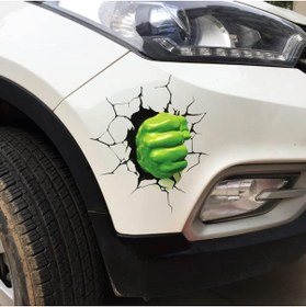 Resim Özkaş ticaret 3D Sticker Hulk Oto Sticker, Motorsiklet, Kask, Laptop Sticker Oto Aksesuar 