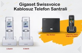 Resim Gigaset C530 3 Dahili Telsiz Kablosuz Telefon Santrali 