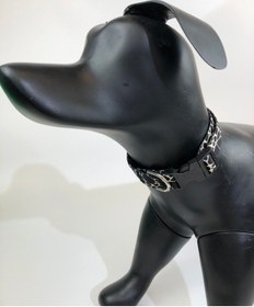 Resim Mita Ayarlanabilir Köpek Boyun Tasması Dalmaçyalı Siyah&beyaz 