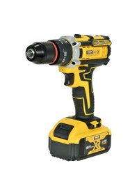 Resim Mager 21 V Çelik Mandren Darbeli Terazi Göstergeli Çift Akülü Çantalı Vidalama Matkap 26 Parça Set 