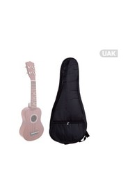 Resim Concert Boy Maun Ağacı Siyah Renk Ukulele Gitar-Kılıflı 