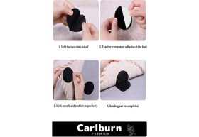 Resim Premium Halı Kilim Sabitleyici Koltuk Kaydırmaz Kendinden Yapışkanlı Yıkanabilir 25 Adet Cırt Bant 