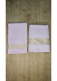 Resim 4 Parça Banyo Set 50x90 - 30x50 Pembe 