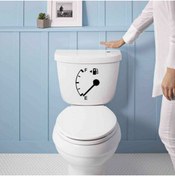 Resim cnpromosyon Yakıt Deposu Gösterge Simgesi Silüeti Dekoratif Wc Klozet Sticker, Çıkartma, Etiket 