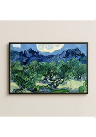 Resim Van Gogh Zeytin Ağaçları Ay Işığında Pleksi Tablo 