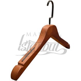 Resim Takım Elbise Askısı 44 Cm Siyah Masif Ahşap İtalyan Kancalı Business Class 10 Adet Diğer 