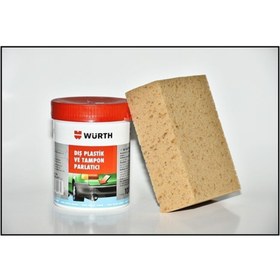 Resim Würth Star Global Dış Plastik Tampon Parlatıcı 1000 ml. + Oto Yıkama Süngeri 