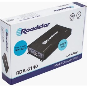 Resim Roadstar RDA-6140 4 Kanal 3000 Watt Class Ab Oto Ses Amfisi - 4X60W Rms 